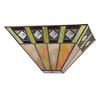 Chloe Lighting Giles Tiffany-Style 1 Light Mission Indoor Wall Sconce 12"Wide - 2 of 4