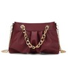MKF Collection Marvila Minimalist Vegan Leather Chain Ruched Shoulder Bag by Mia K - 2 of 4