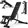 ER KANG 1200LB Weight Bench, Adjustable Workout Bench with Detachable Leg Support, Vertical Storage Space-Saving Exercise Bench for Home Gym - 2 of 4