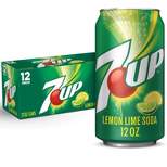 7UP Lemon Lime Soda - 12pk/12 fl oz Cans