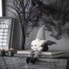 SEVOBAL Party Decorations and Accessories Handcrafted Fabric Black Gnome with Wings for Spooky Halloween Decor, Black White, 5.3"*3.5"*23.5" - 2 of 4
