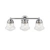 Vaughn 3-Light Vanity Light - Matte Black Steel with Opal Glass Shades, Dimmable, Damp Rated - 2 of 4