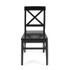 NicBex Dining Chairs Set of 2 Cross Back Style Acacia Wood Dining Chairs for Kitchen, Bedroom - 3 of 4