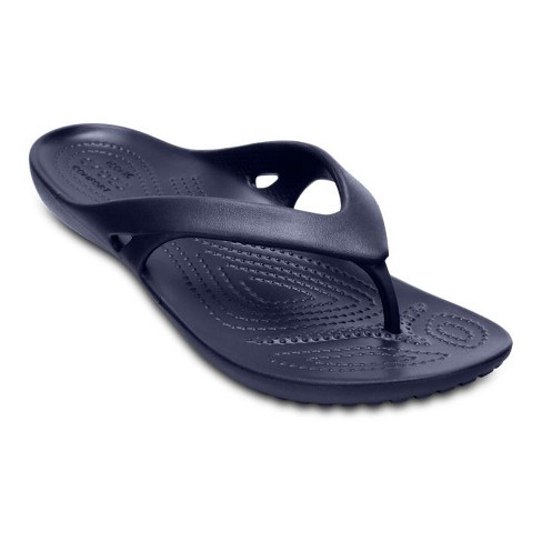 Crocs Women's Sandals - Kadee Ii Flip Flops, Waterproof Shower Shoes, W7,  Navy : Target