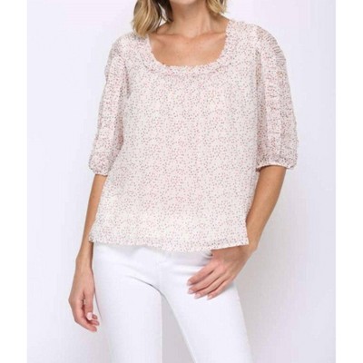Women's Dotted Chiffon Blouse - Fate