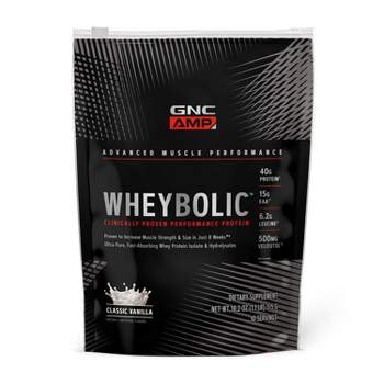 GNC AMP Wheybolic Protein Powder, Classic Vanilla, 10 Servings