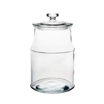 Amici Home Arlo Collection Glass Canister Cookie Jar, Food Safe, Push Top  Lid And Plastic Gasket,76 Ounces, Small : Target
