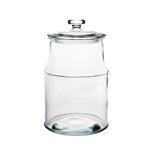 Glass Jar with Lid Clear Airtight Glass Storage Cookie Jar for