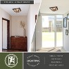 VAXCEL 14-in W Burnished Bronze Rustic Flush Mount Ceiling Light Fixture - 2 of 4