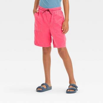 Boys' Washed Woven Shorts with Drawstring - art class™