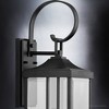 Urban Ambiance Luxury Transitional Outdoor Wall Sconce 21.75''H x 7''W,  Midnight Black Finish,  Calderdale Collection, UHP1403 - 4 of 4