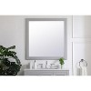 Elegant Lighting Aqua square vanity mirror 36 inch in Grey - 4 of 4
