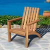 Costway 2PCS Patio Acacia Wood Adirondack Chair Lounge Armchair sturdy Outdoor Garden - 2 of 4