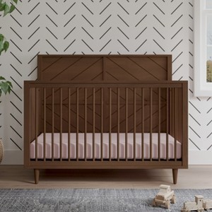 Child Craft Surrey Hill 4-in-1 Convertible Crib, Converts to Day Bed, Toddler & Full Size Bed, 3 Mattress Positions, Safe Finish (Toasted Chestnut) - 1 of 4