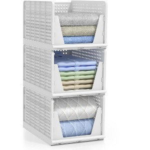 Sorbus Shelf Organizer - Closet Shelf Organizer for Clothes - 1 of 4
