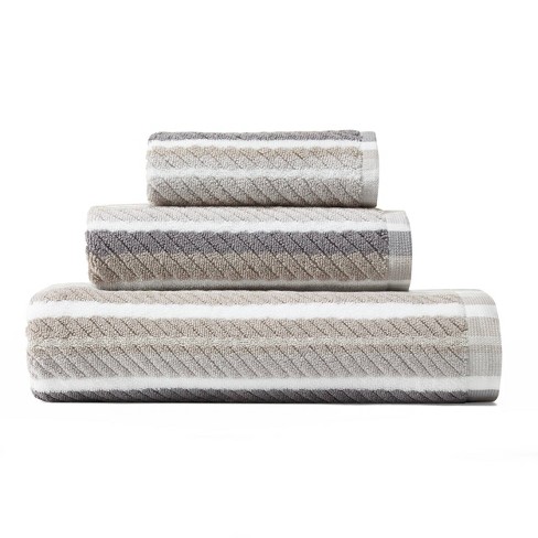 Beau Rivage Resort & Casino  Dobby Striped Trim Towel Set