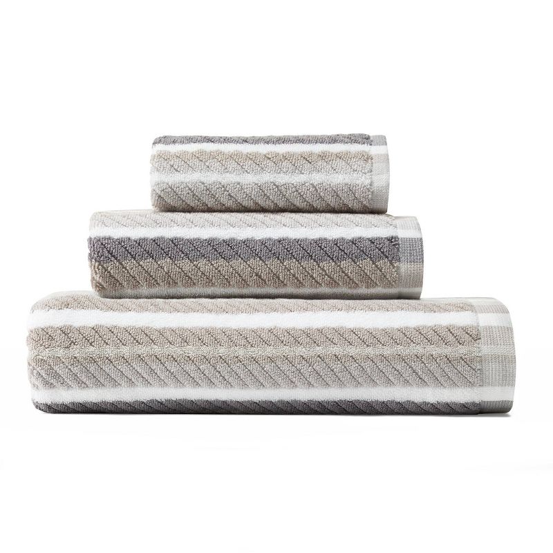 3pc Ocean Bay Striped Bath Towel Set Gray - Tommy Bahama, 1 of 11