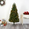Nearly Natural 6-ft Rocky Mountain Spruce Artificial Christmas Tree with Pinecones and 250 Clear LED Lights - 4 of 4
