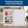 Upright Freezer, Compact Mini Freezer – 3.0 Cu.Ft White with Reversible Single Door, 7 Adjustable Thermostat & 3 Removable Shelves - 2 of 4