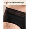 CARER 2-Pack Lace Period Underwear for Women Leakproof Menstrual Panties, Mild Absorbency, Washable, Comfortable Fit, Reusable Period Briefs - 4 of 4