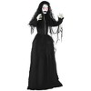 HOMCOM 5.6' Zombie Bride Outdoor Halloween Decoration, Sound Activated Light Up Eyes, Animated Prop for Haunted House - 4 of 4