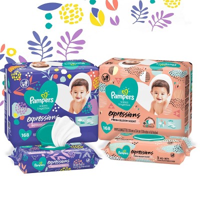 pampers expressions botanical rain baby wipes