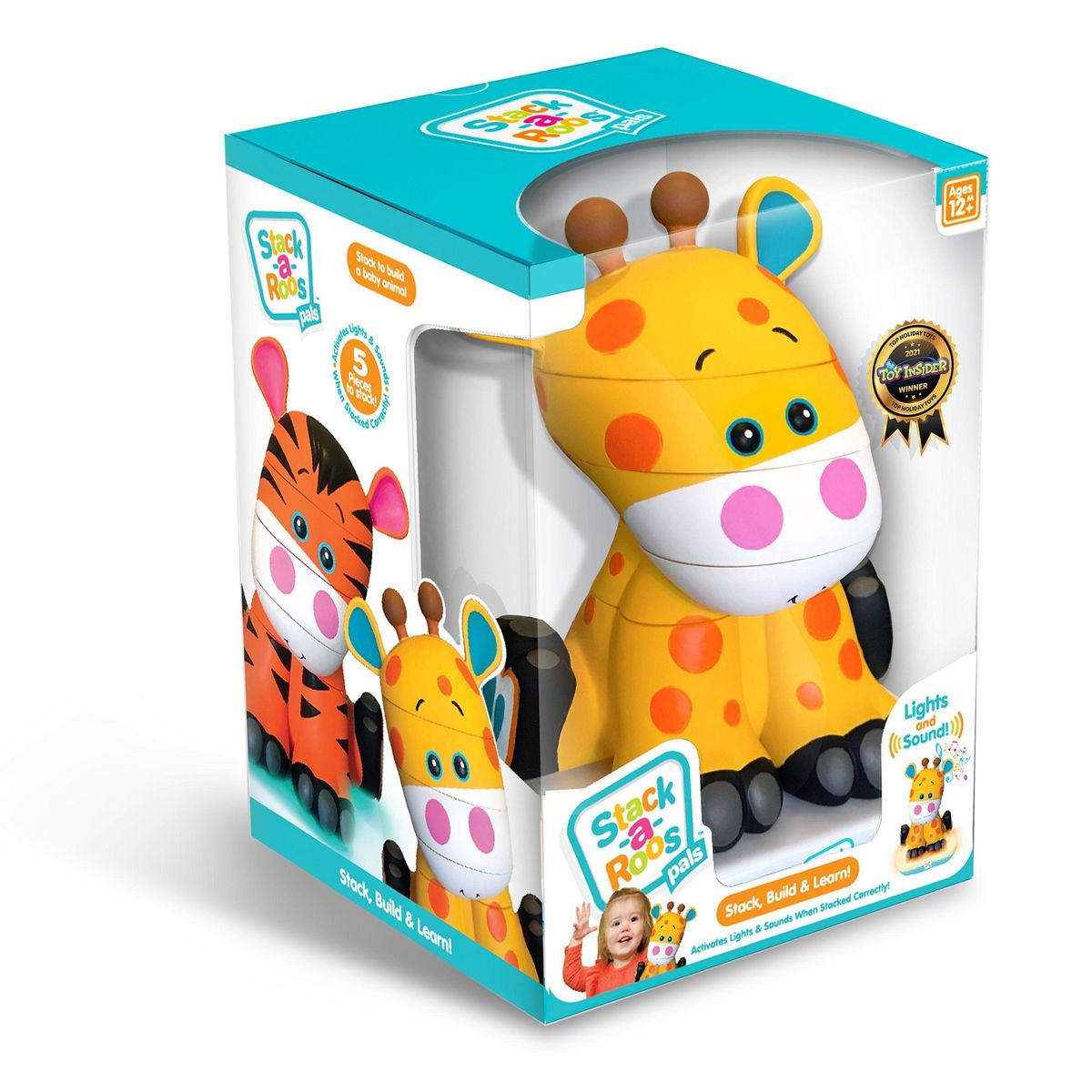 Stack-A-Roos Jungle Animal Stacking STEM Toy for Toddlers - thumbnail 6