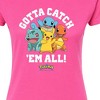Women's - Pokémon - Gotta Catch Em All Group Fitted Graphic T-Shirt - 2 of 3