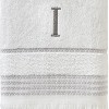 SKL Home By Saturday Knight Ltd Casual Monogram Bath Towel I - 28X54", White - 3 of 4