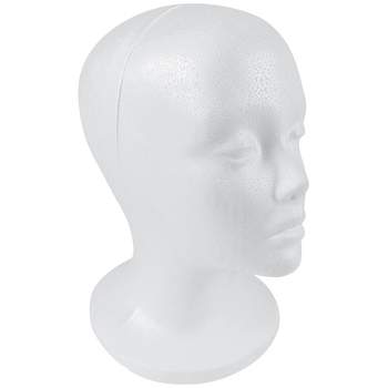 Styrofoam Foam Mannequin Wig Head Display Hat Cap Wig Holder White