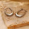 Hoop Earrings for Women by Ginger Lyne Gold Stainless Steel Lightweight Classic Everyday Style - 2 of 4