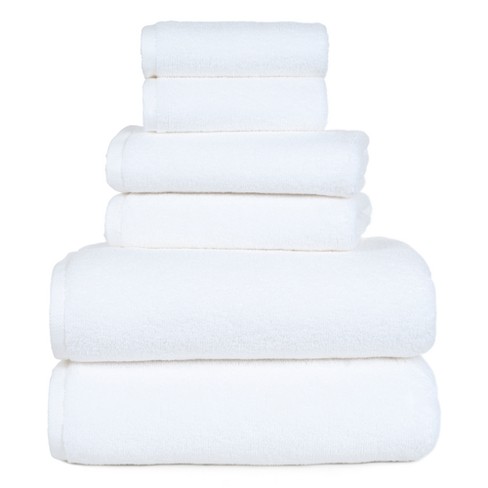 White towels best sale and washcloths