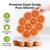Prep Silicone Baby Food Freezer Tray with Clip-on Lid, 2oz x 10 Silicone Freezer Molds, BPA-Free Baby Food Storage - 3 of 4