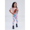 Disney Frozen Princess Moana Little Mermaid Floral Girls T-Shirt and Leggings Outfit Set Toddler - 2 of 4