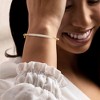 Ross-Simons 0.50 ct. t.w. Diamond and 18kt Gold Over Sterling Beaded Bangle Bracelet Size 7 - 2 of 3