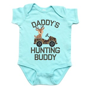The Juniper Shop Daddy's Hunting Buddy Baby Short Sleeve Bodysuit - 1 of 4