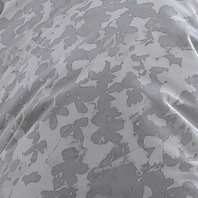 Full Gray Organic Cotton Reversible Comforter Set