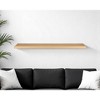 HomeRoots 47" Natural Wood Wall Mounted Floating Shelf - 2 of 4