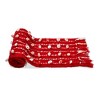tagltd Tis The Season Red Tie Dye Mohair Blend Knots with Twist Braided Stripes and Tassels Table Runner 72 in. - 2 of 2