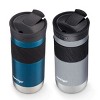 Contigo SNAPSEAL Insulated Stainless Steel Travel Mug with Grip, 16 oz, Blueberry Transparent Satin & Gold Morel, 2-Pack - 2 of 4
