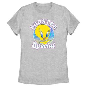 Looney Tunes Short Tweety Heart White Women\'s Tweet Crew Target : My T- shirt Neck Sleeve