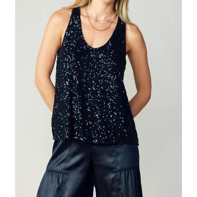 Women's Sequin Sleeveless Top - current air