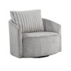 NicBex Chenille Accent Chair,Upholstered Living Room Chairs with Curved Backrest and Back Pillow,Modern Armchair,Accent Chairs for Living Room - 4 of 4