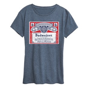 Women's - Budweiser - Budweiser Label Short Sleeve Graphic T-Shirt - 1 of 4