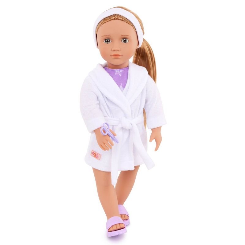 Our Generation Serafina Posable 18&#34; Spa Doll &#38; Storybook Set, 5 of 10
