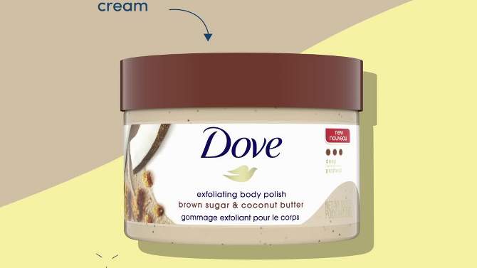 Dove Brown Sugar &#38; Coconut Butter Exfoliating Body Scrub - 10.5 oz, 2 of 12, play video