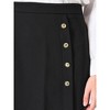 Hobemty Women's Wear to Work Elastic High Waist Button Decor Midi Pencil Skirts - 4 of 4
