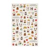 Wrapables 3 Sheets Whimsical Girl Flowers & Bunny Nail Art Whimsical Flowers & Bunny Nail Stickers - 3 of 4