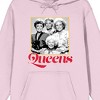 Golden Girls Queens Rainbow Frame Long Sleeve Cradle Pink Men's Hooded Sweatshirt - 2 of 2