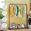 Simple Trending Standard Clothes Clothing Garment Rack Black - 3 of 4